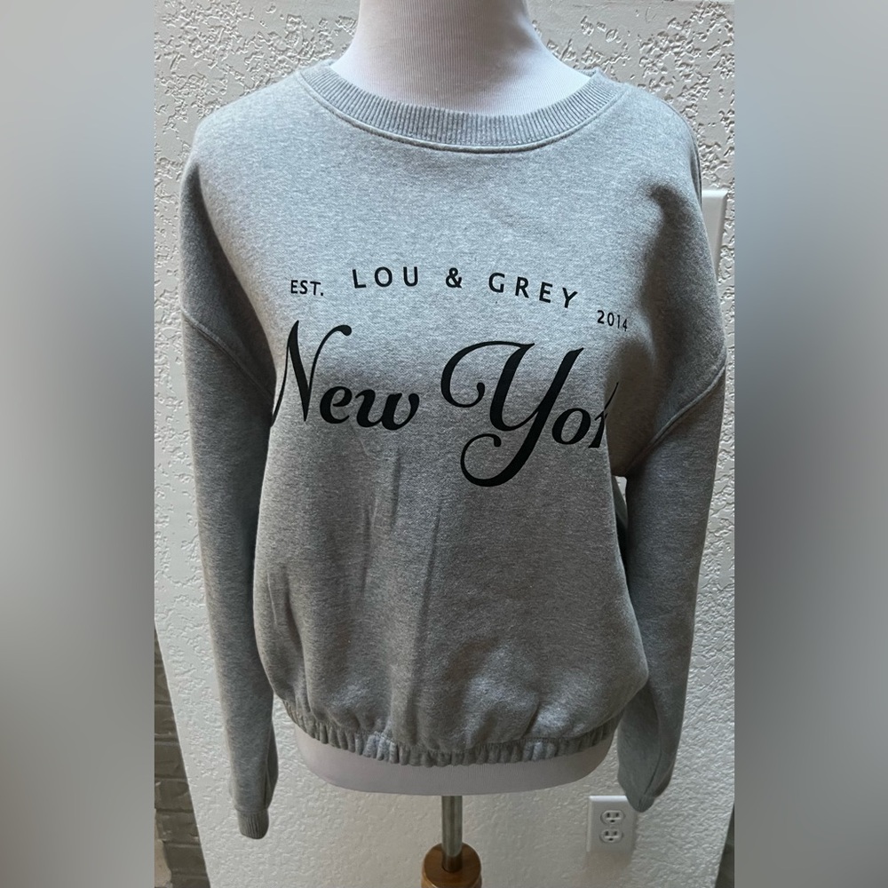 Lou & Grey New York Crop Sweatshirt Medium